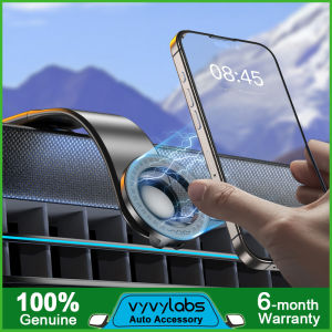 Vyvylabs Car Mount 360 Degree Rotation Megnetic Car Holder MagSafe Bracket Upgraded Buckle Design Sturdy and Durable for iPhone 12 13 14 15 16 Pro Max