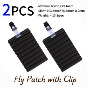 Fly Fishing Patch with Clip Rippled Drying EVA Foam Hook Keeper for Vest Tackle Box Pack - Secure Storage for Flies Rigs Lure