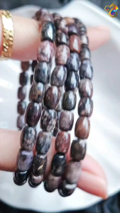 Premium Grade Duo Bao Sugilite Barrel Bracelet