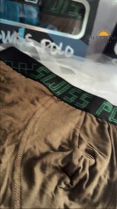 Swiss Polo 2pcs/box Men Soft Cotton Boxer Underwear Spender Segi Empat Lelaki Seluar Dalam Lelaki Dewasa