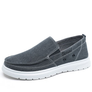 RUCHI Mens Canvas Shoes Fashion Slip on Flat Casual Sneakers Male Light Soft Sole Large Size Footwear Father Shoes 2024