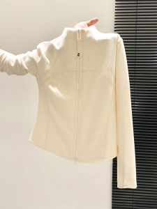 LUOSHAO | Half-High Collar Zippered Long-Sleeve Top