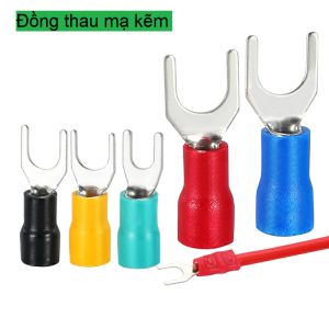 Đầu cos chỉa đồng bọc nhựa bấm đầu dây điện loại 0.5~6mm2 (Bịch 100 cái)
