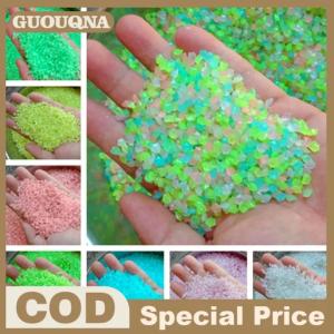 GUOUQNA 1000pcs Luminous Sand Glow In Dark Pebbles Stone Home Garden Outdoor Path Lawn Decoration Fish Tank Aquarium Decor 3-5mm
