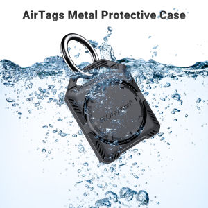 PROfezzion Multi-carrying Protective Case for Apple AirTagIPX8 Waterproof Air Tag Case Anti-lost Holder to Attach on Camera/Drone/Pet Collar/Key/Wallet/Backpack