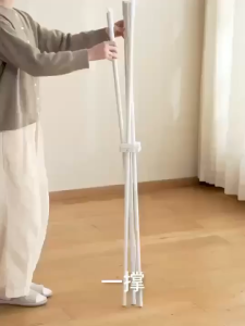 K6858 折叠双杆晾衣架 Folding Double Pole Clothes Drying Rack