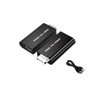 480i 480p 576i PS2 to HDMI-compatible Audio Video Converter Adapter Built-in 3.5mm Audio Output for PS2 All Display Modes