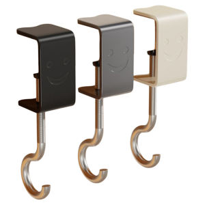 Powerful Weight Bearing School Bag Hook Student Desk Side Bag Holder No Drilling Needed Iron Material from Guangdong Province