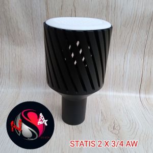 SKIMMER STATIS WARNA HITAM UKURAN 2 INCH | PENJERNIH PERMUKAAN KOLAM IKAN