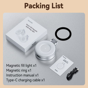 Telesin | TELESIN Smartphone Magnetic Fill Light Mini Selfie Light 3 Modes Adjustable Brightness for Iphone XIAOMI HUAWEI SAMSUNG Phone