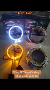 Chụp xi+Vòng thiên thần gắn bi cầu xenon bi led oto xe máy