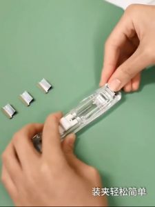 Seamless Stapler Stationery Supplies Learning Office Binding Exam Paper Finishing Clip