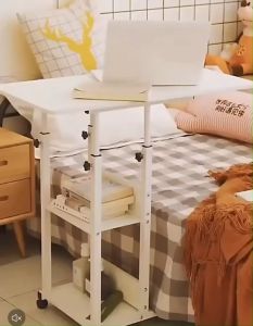 โต๊ะเสื้อ โต๊ะทำงาน มีล้อ