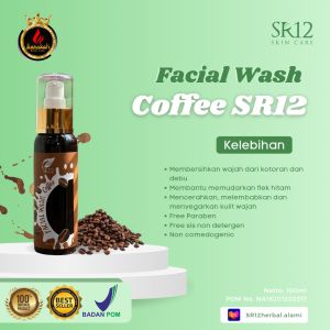FACIAL WASH COFFEE SR12 | SABUN KOPI CAIR SR12 I SABUN ANTI JERAWAT I SABUN HERBAL