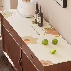 Vải Trải Bàn Bằng Da PVC Chống Thấm Nước Chống Dầu Không Cần Giặt Vải Trải Bàn Nhà Bếp Chống Thấm Cho Tủ Giày TV