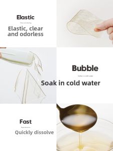 Art Exhibition Gelatin Sheets Baking Materials Cheese Stick Childrens Food Mousse Cake Gelatin Powder Substances Bakery Supplies