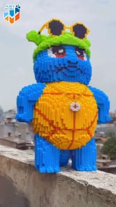 SMY Toystown Pokemon Squirtle Big Mainan Bangunan Nano Block Bricks Mainan Edukasi Balok Susun Mainan Anak Mainan Tumpuk Balok Karakter Kartun Animasi 3D