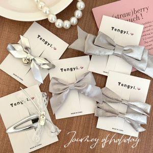 Elegant Silver Hair Accessories Hairpins No Damage Decorative Hair Clips Childrens Sweet Style Small Commodities Hair Accessories