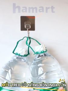 Móc Dán Tường Siêu Dính INOX 304 Treo Đồ Nặng 8KG Hamart Móc Tròn Chịu Lực Treo Đồ Trang Trí Decor