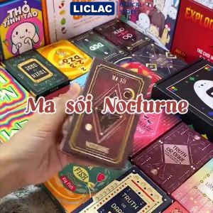 Bài Ma Sói Nocturne 66 Lá giấy cán màng chống nước Board Game Ma Sói Tiếng Việt phiên bản Bản Nhạc Đêm Tối Tăm