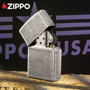 Zippo Antique Silver Plate Classic Windproof Pocket Lighter ｜Zippo 121FB [Ship by Lazada]
