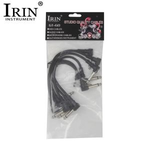 IRIN | IRIN 6 Pcs Guitar Effects Cables 6.5mm Jack Audio Cable AUX Connection Line Guitar Parts for MIDI Microphone Speaker Acoustics