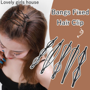 10Pcs Simple Black Geometric Hair Clip for Women Girls Bangs Fixed Headdress Female Steel Clip U-Shaped Clip