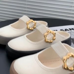 Trendy Womens Versatile New Outdoor Home Anti Slip Soft Bottom Half Slippers