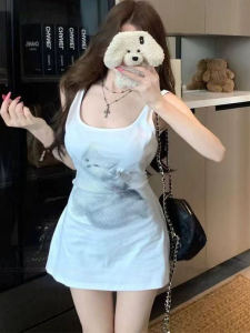 Áo Ba Lỗ Cổ Chữ U in Hoa Thời Trang Cho Nữ Mùa Hè 2025 Áo Ba Lỗ Ôm Vừa Vặn in Họa Tiết Động Vật Thường Ngày