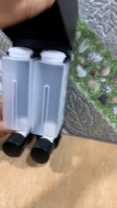 Hộp xà bông  nhấn Atmor KAG-HXPN61-Black  hộp đựng xà phòng đôi 250ml x2 màu đen nhấn êm sử dụng tốt