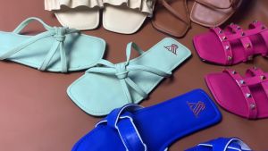 SV7N ELADARIA Sandal Flat Wanita Untuk Anak Size 26 Sampai 35 Dewasa 36 Sampai 43 Teplek Empuk B-010