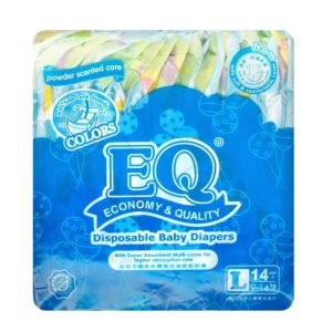 EQ Colors Budget Pack Large 14 - Tape Baby Diapers
