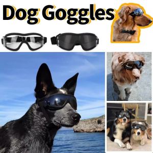 Adjustable Dog Cool Sunglasses & Pet Anti-UV Goggles for Medium to Large Breed Dogs