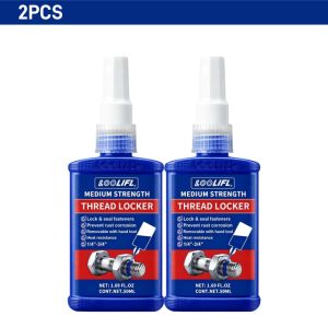 LOOLIFL | 50ml Threadlocker Screw Glue Quickly Cured Thread Locking Agent Anaerobic Adhesive Corrosion-Resistant Anti-Loosening Glue