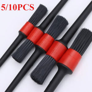 5/10pcs Detailing Brush Set Car Brushes Car Detailing Brush For Auto Cleaning Dashboard Air Outlet Wheel Wash Maintenance Tool