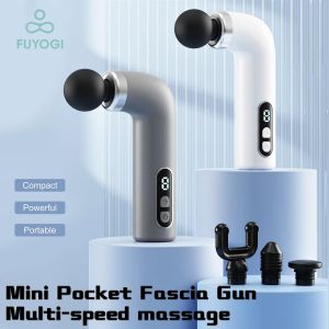 FUYOGI Massage Gun Adjustable Mini Portable Pain Relief Equipment Muscle Relaxation Fitness Silent Portable