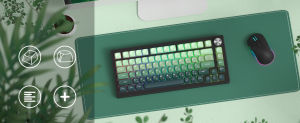 WOMIER 134 Key Gradient Green MOA Profile PBT Keycaps for Gaming Mechanical Keyboard