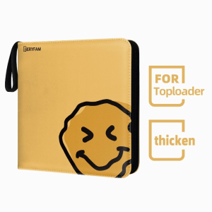 BERYFAM Toploader Binder Album Apricot Yellow Photocard Binder 240Pocket for Sports Cards Blueberry Series