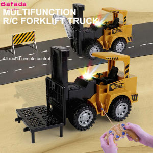 Bafada New 1:24 High Simulation Remote Control Vehicles Dump Truck Toys 5CH Remote Control Excavator With LightsUSB Rechargeable Toys Engineering VehicleSimulate the Function of Real Vehicle