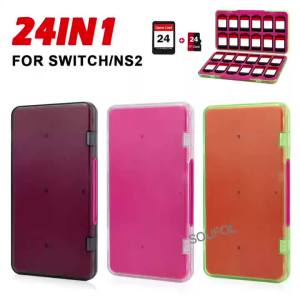 24 IN 1 Magnetic 3D Cartridge Holder For NS2 Switch 2 Game Card Case With Soft Game Card Slots for Switch/Lite/OLED Accessories