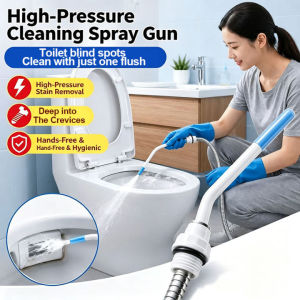 High Pressure Cleaning Nozzle Elongated Curved Shower Sprayer For Toilet Gap Floor Drain Deep Stain Washing1/2 Interface