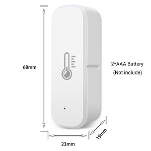 Zigbee Temperature Humidity Sensor Home Indoor Hygrometer Thermometer Smart Life App Remote Monitor Work With Alexa Zigbee2MQTT
