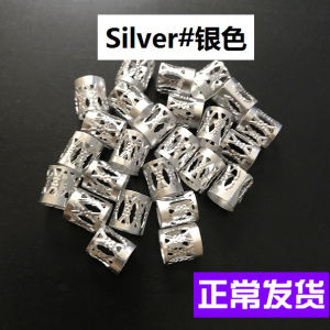 Large Braid Hair Beads Accessories Dirty Dredlock Rasta Braid Ring Buckle 2 Yuan 10 Pieces High Temperature Silk Hair Extensions