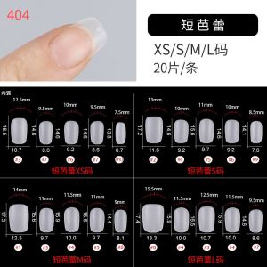 fake nails bening kuku palsu clear transparant 20 pcs kuku nail art korea import manicure