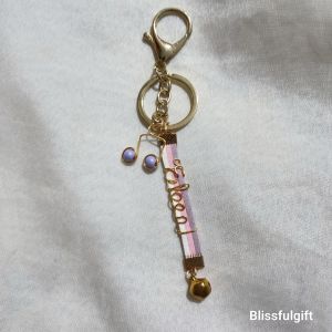 Blissfulgift Personalised Keychain Unique Handmade Customised Name Christmas Gift
