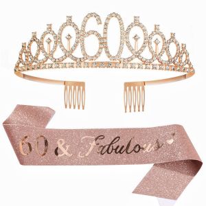 Vương Miện Sinh Nhật Cho Nữ Và Bé Gái Kèm Dải Băng Dành Cho Các Bữa Tiệc 18 21 30 40 50 60 70 Tuổi Chất Liệu Hợp Kim.