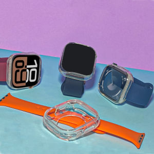 Silicone Strap and TPU Case for  Women Men Watch S10 9 8 SE 7 6 5 4 Ultra 49mm 46mm 45mm 44mm 42mm 41mm 40mm Sport Band and Cover