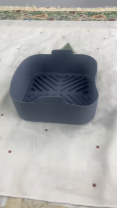 Reusable Square Silicone Air Fryer Pot 2pcs Set High Temp Resistant Oil Circulation Baking Liner Tra