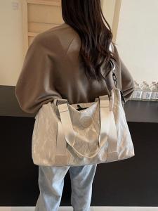 Large Capacity Ladies Handbag Travel Bag Yoga Sports Fitness Leisure Bag Fashionable Trendy Polyester Lining Single Strap