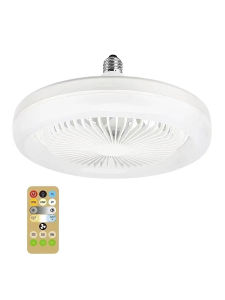 2 in1 Ceiling Fan with Remote Control Lighting Lamp E27 Converter Base Lighting Base Bedroom Living Room